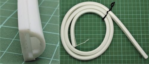 Selang Silicon 1 layer untuk DIY LED Neon Flex