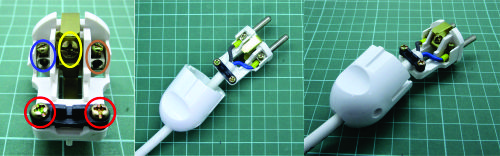 memasang kabel ke power plug tanpa switch