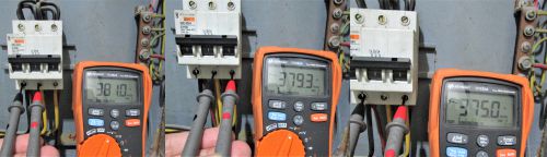 pengukuran kabel listrik 3 phase fasa ke fasa
