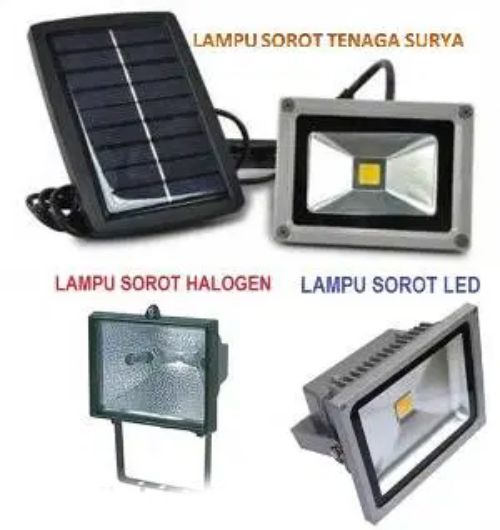 Macam-macam bentuk lampu sorot