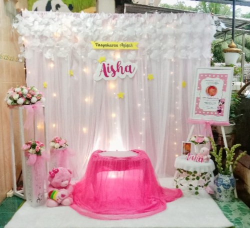 Contoh gambar hasil backdrop sederhana