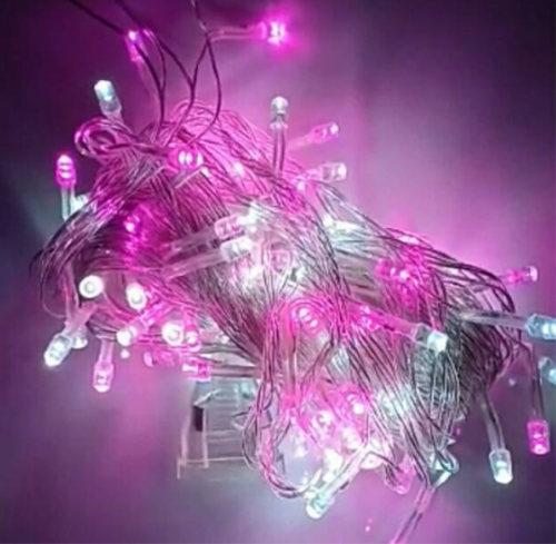 Lampu TUMBLR 2 warna (putih - pink)