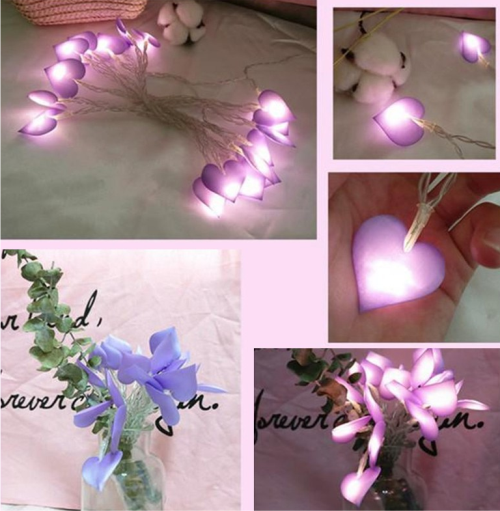Lampu tumblr berbentuk hati