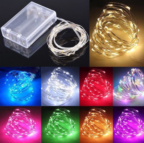 Gambar string lights yang dilengkapi dengan tempat baterai