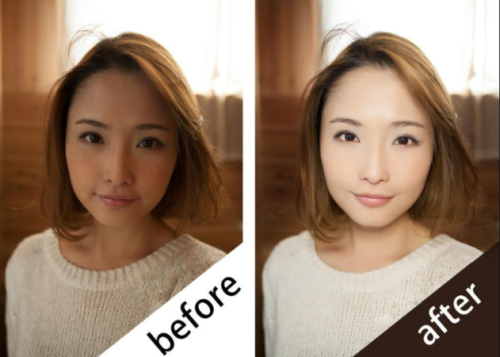 Hasil foto dengan dan tanpa menggunakan ring light