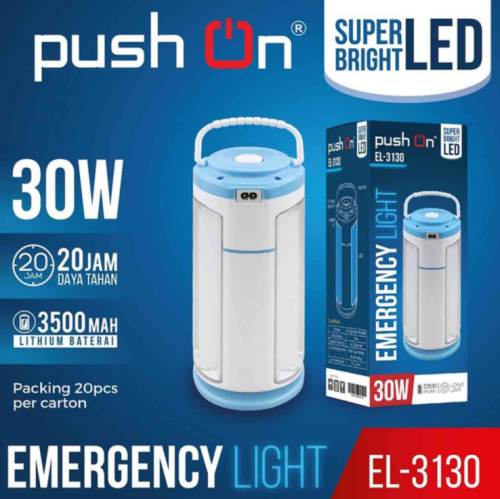 Lampu emergency merk Push On