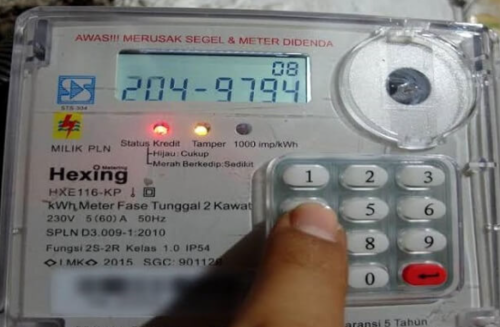 Proses mengisi token