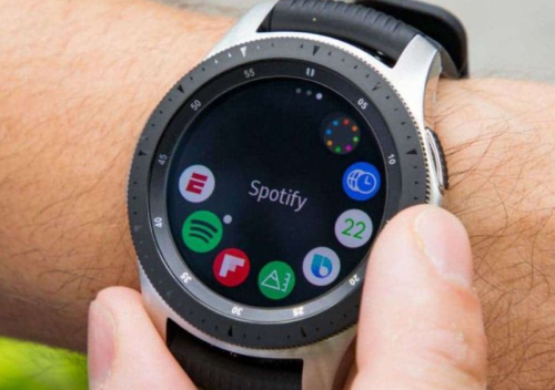 Aplikasi spotify pada galaxy watch 3