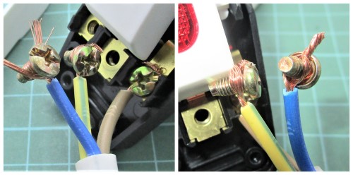 Cara memasang kabel pada terminal model dibaut