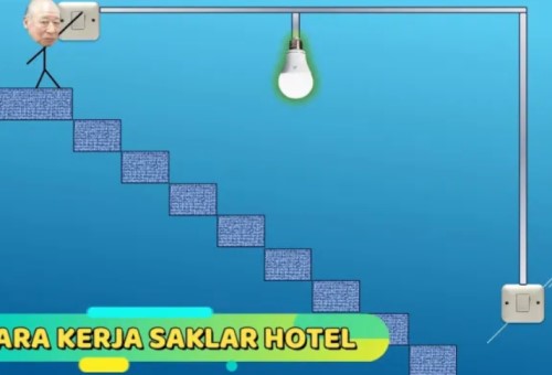 Contoh pemasangan saklar hotel