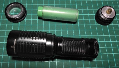 Bongkar casing senter police