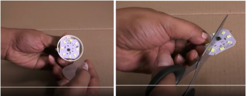 Cara menggunting chip LED