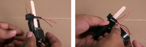DIY senter sederhana-memasang saklar