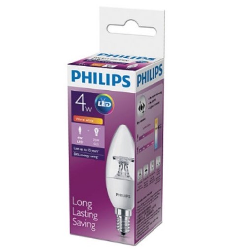 lampu philips model lilin kuning
