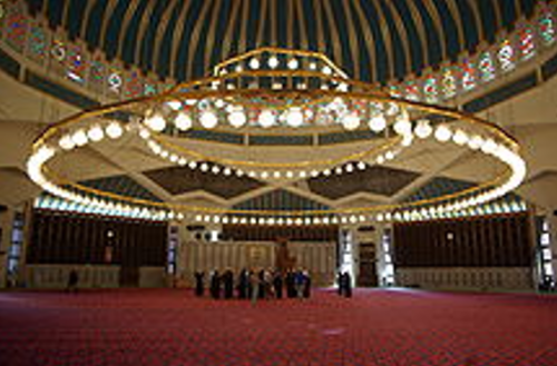 lampu gantung masjid modern