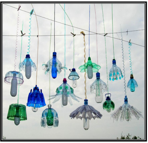 bahan lampu gantung dari botol bekas
