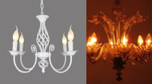 lampu gantung lilin