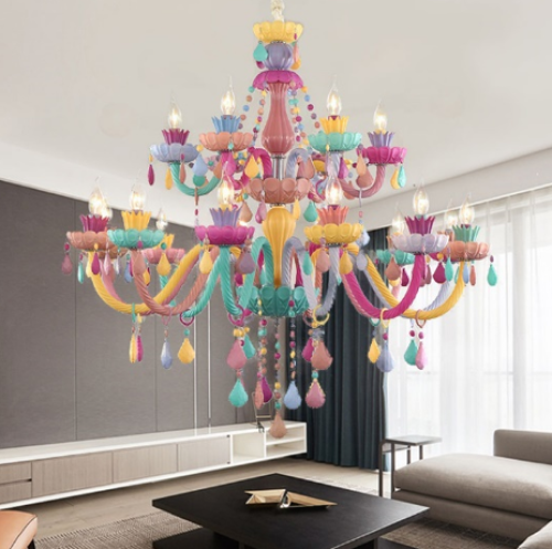 colorful chandelier