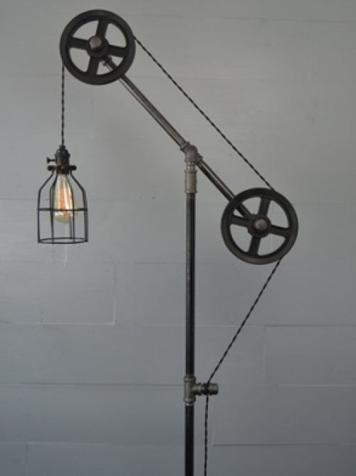 Lampu baca model industrial
