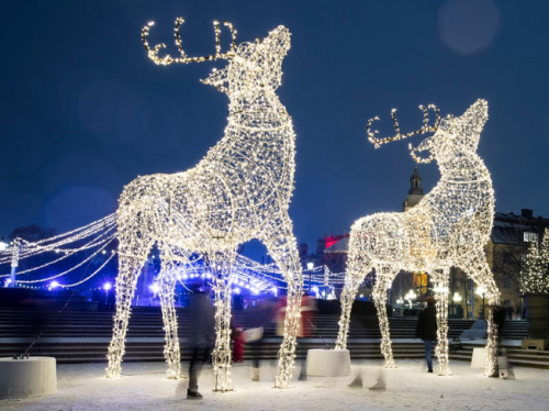 Sejuta lampu LED di Stockholm