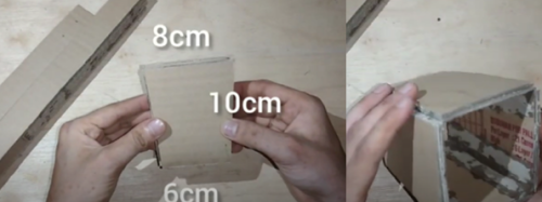 DIY lampu belajar dari kardus