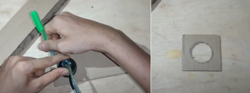 DIY lampu belajar dari kardus