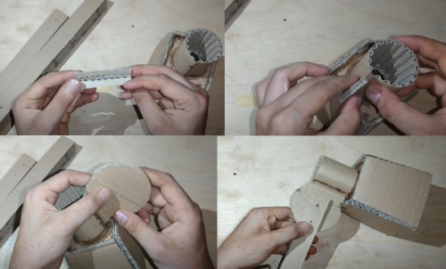 DIY lampu belajar dari kardus