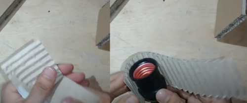 DIY lampu belajar dari kardus