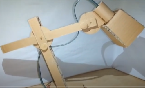 DIY lampu belajar dari kardus