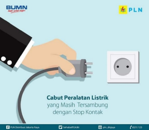 matikan alat elektronik waktu mati lampu