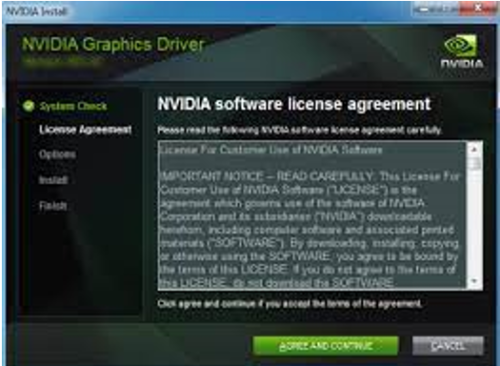 Contoh instalasi driver VGA
