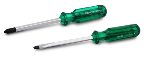 Go Thru Screwdriver Green Handle Tekiro