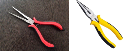 long nose pliers vs short