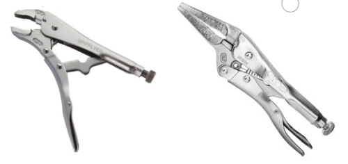 Long nose locking pliers