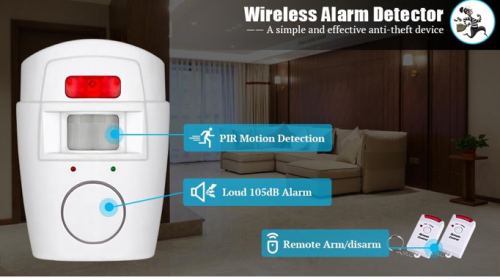 Wireless alarm detector