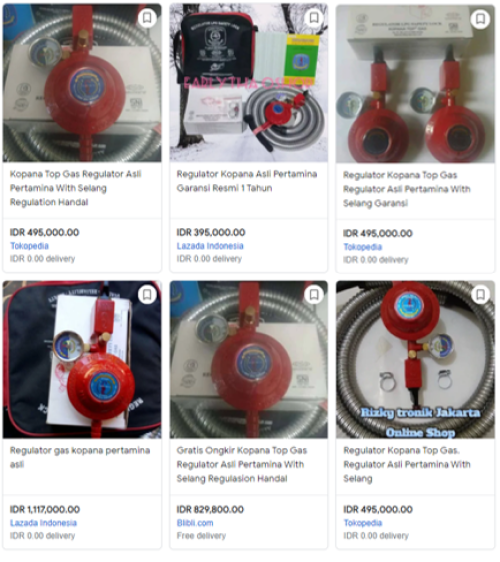 Jual regulator asli pertamina