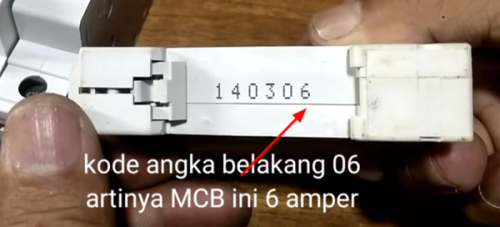 Angka di belakang MCB PLN