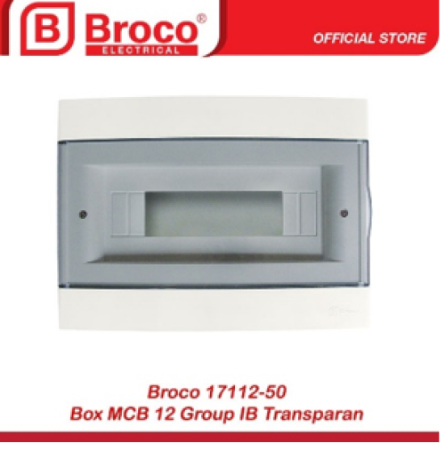Rumah MCB 12 modul transparan Broco