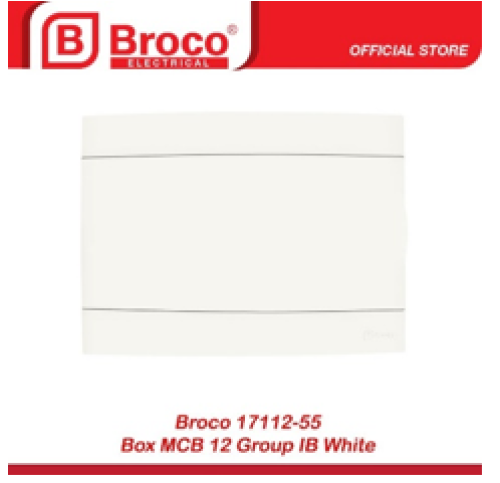 Rumah MCB putih 12 modul Broco