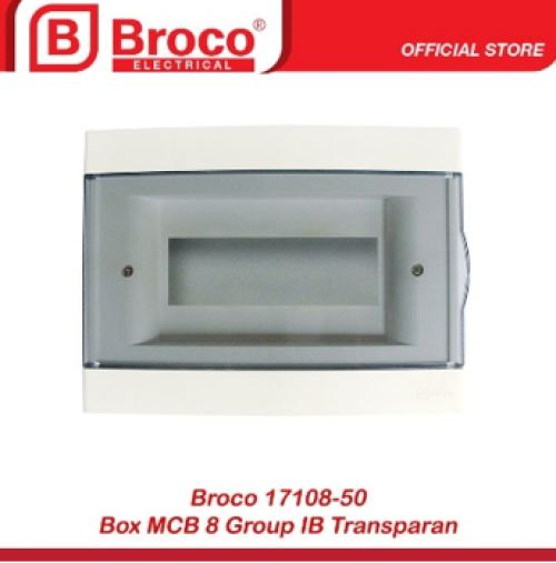 Rumah MCB 8 modul transparan Broco