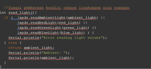 Kode Program Lampu Pintar