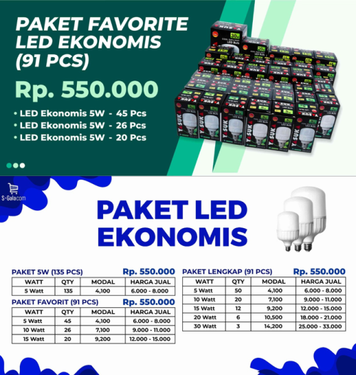 Paket LED ekonomis S-gala.com