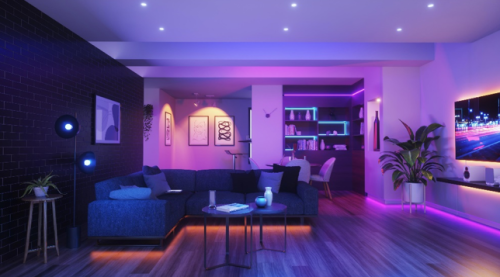 Smart lamp untuk ruang keluarga