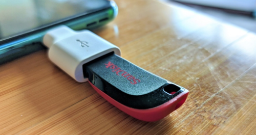 Menghubungkan Flashdisk ke HP