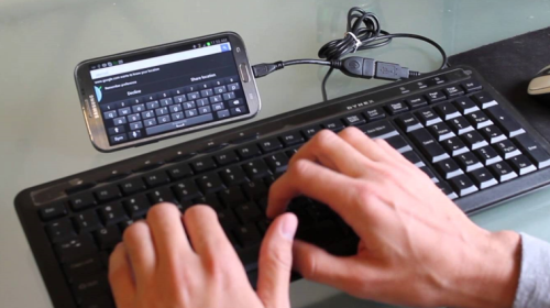 Kabel OTG untuk keyboard & mouse