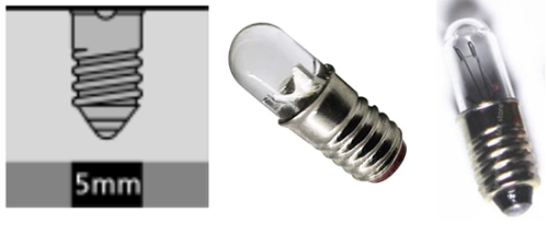Fitting lampu E5