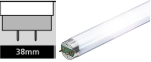 Dudukan lampu neon T12