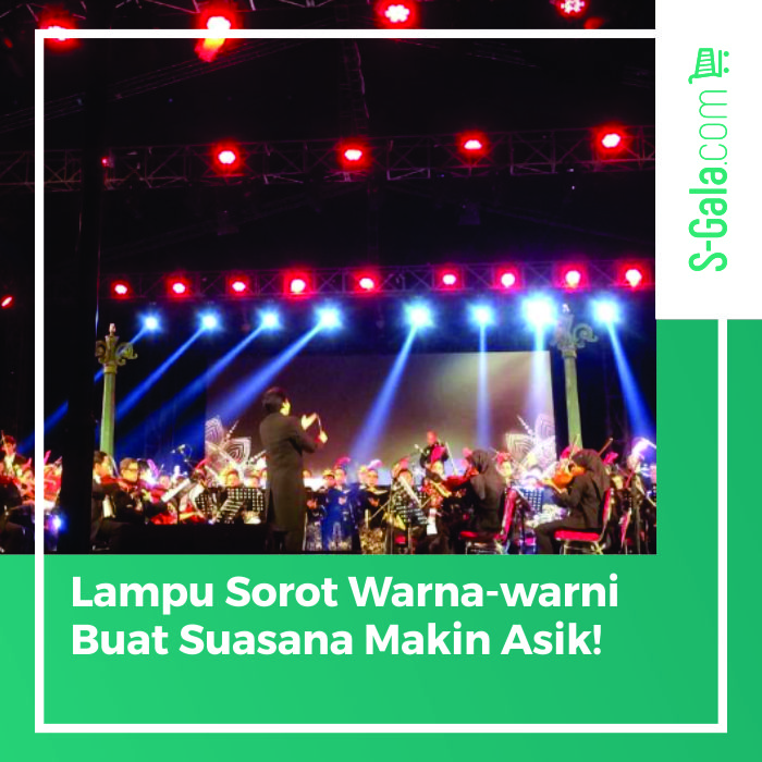 Lampu sorot warna-warni