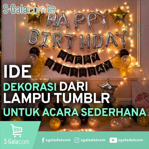 Lampu tumblr untuk acara sederhana