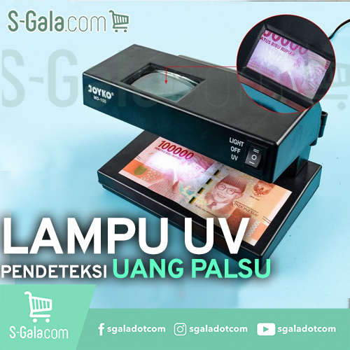 Lampu UV pendeteksi uang palsu